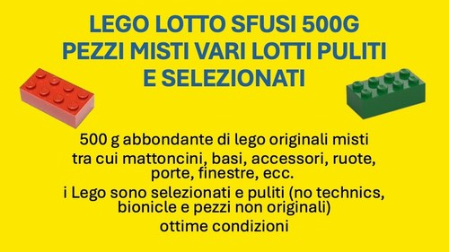 Lego lotto sfusi - 500g, pezzi